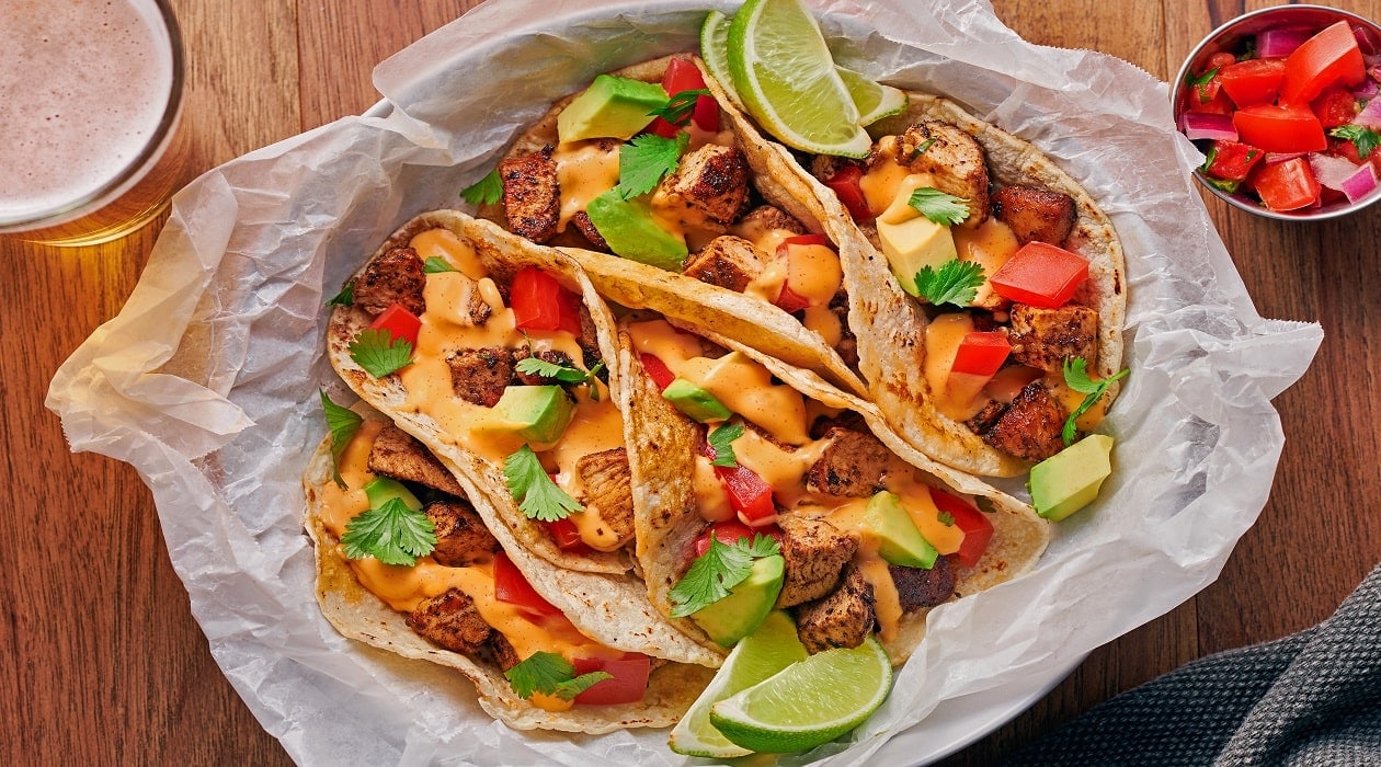 Pikantné kuracie tacos s koriandrom a avokádom – - Recept